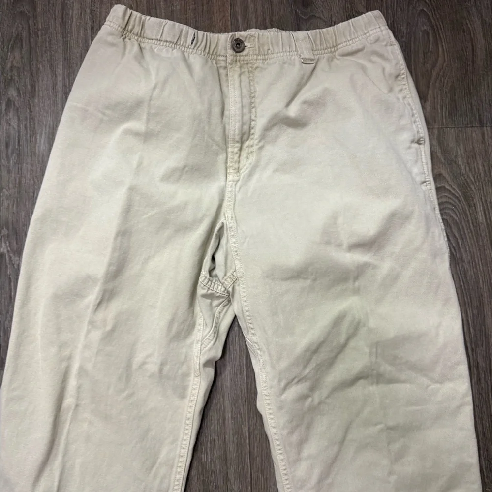 Vintage 100% Cotton Gramicci Casual Beige Stretch Pants